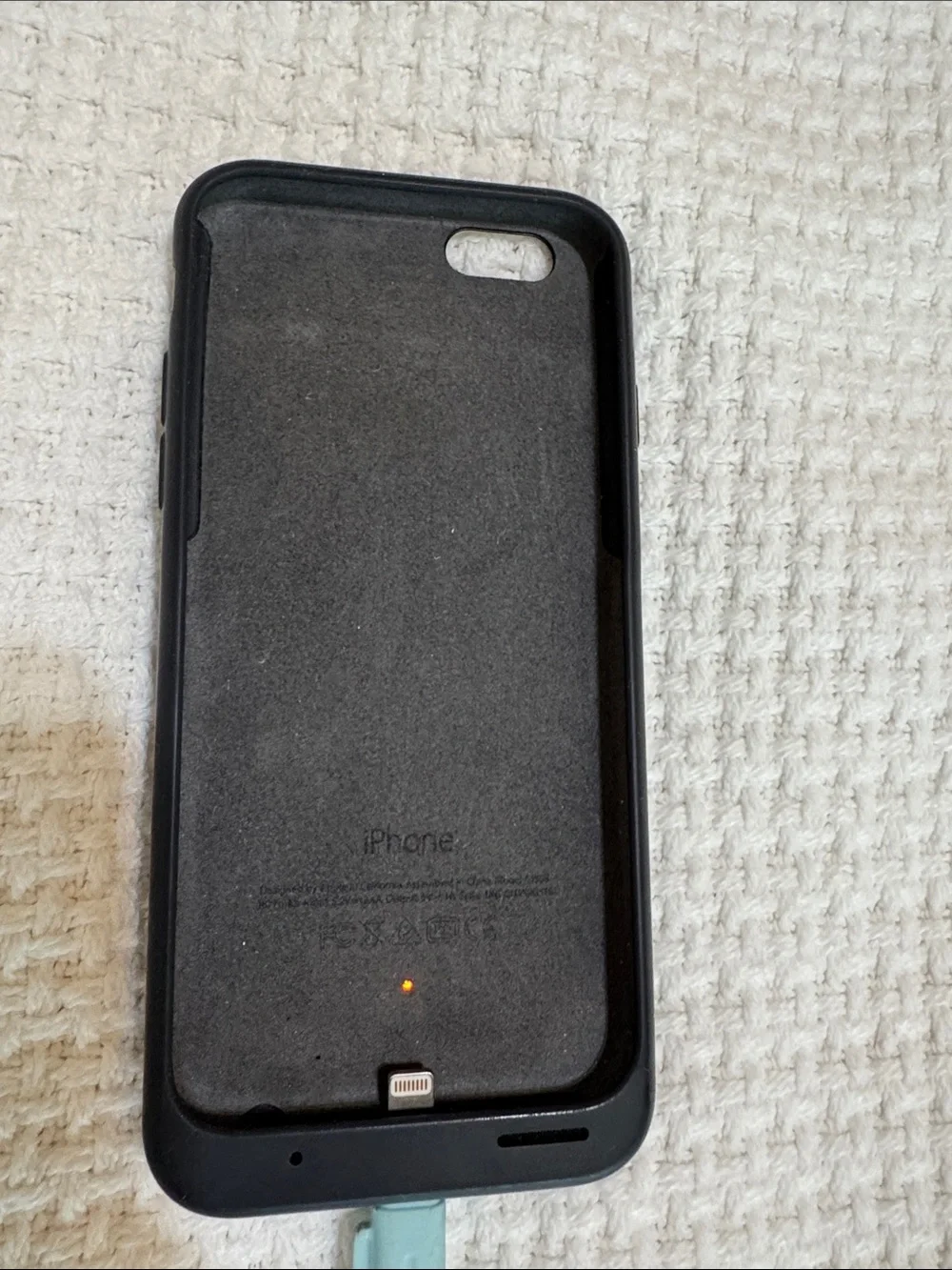iPhone 6 Gray Battery Case with Lightning Connector